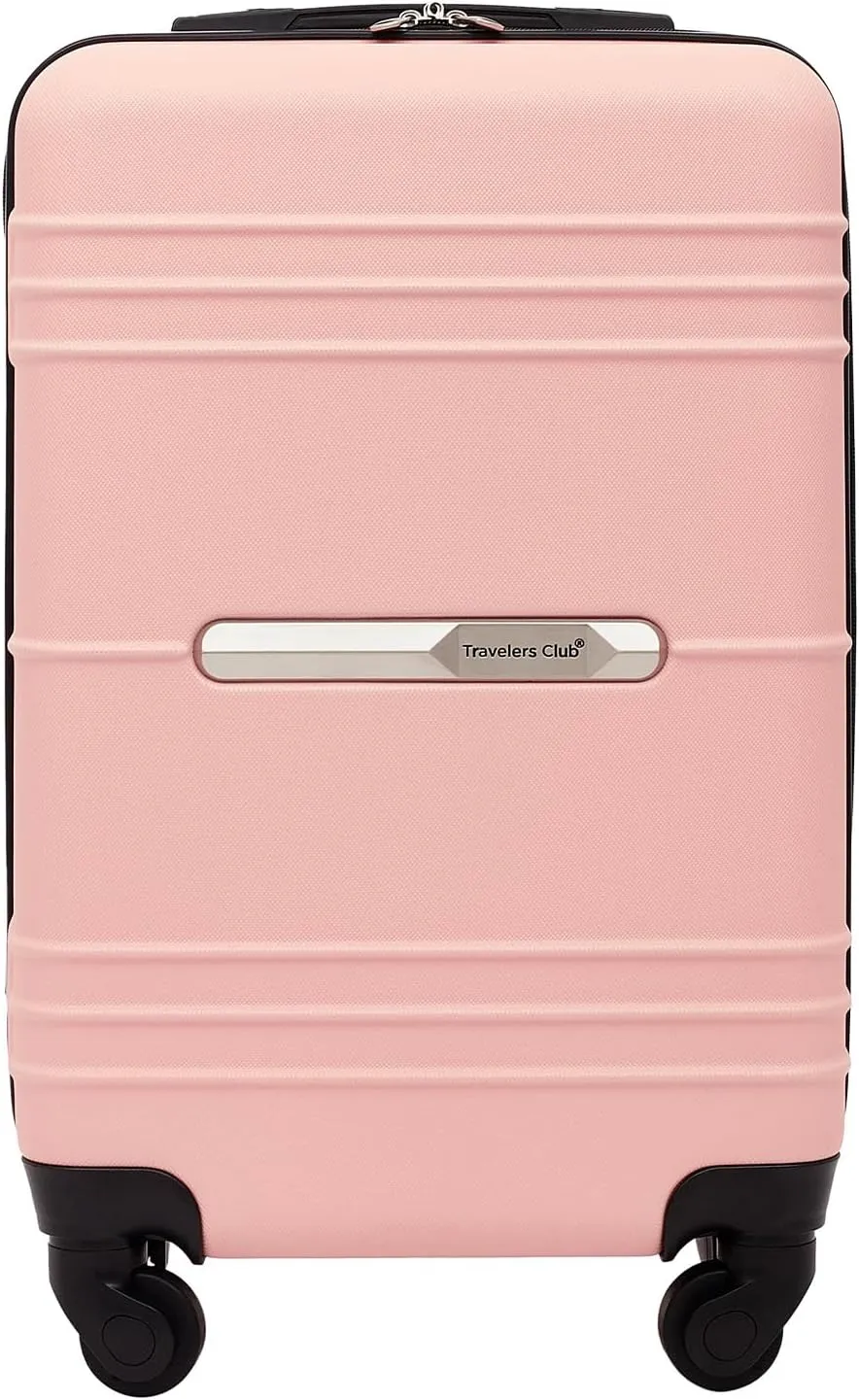 Travelers Club Richmond Spinner Luggage, Rose Gold, Carry-On 22-Inch