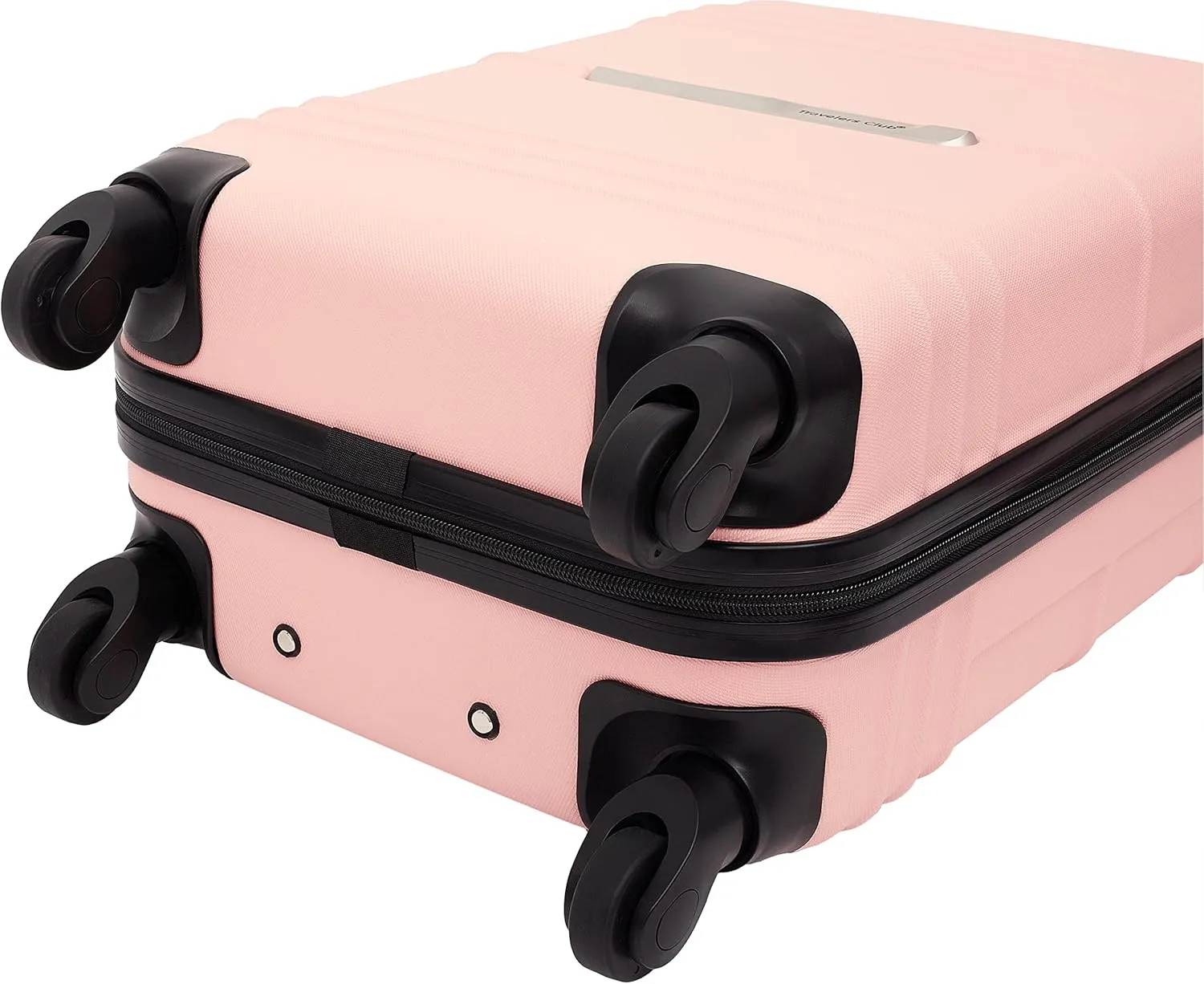 Travelers Club Richmond Spinner Luggage, Rose Gold, Carry-On 22-Inch