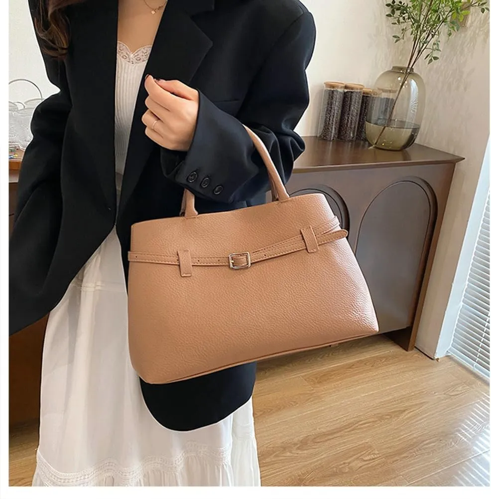 Trendy Tote Bags for Women PU Leather Top Handle Crossbody Bag Underarm Satchel Purse Designer Hobo Shoulder Handbag 2025