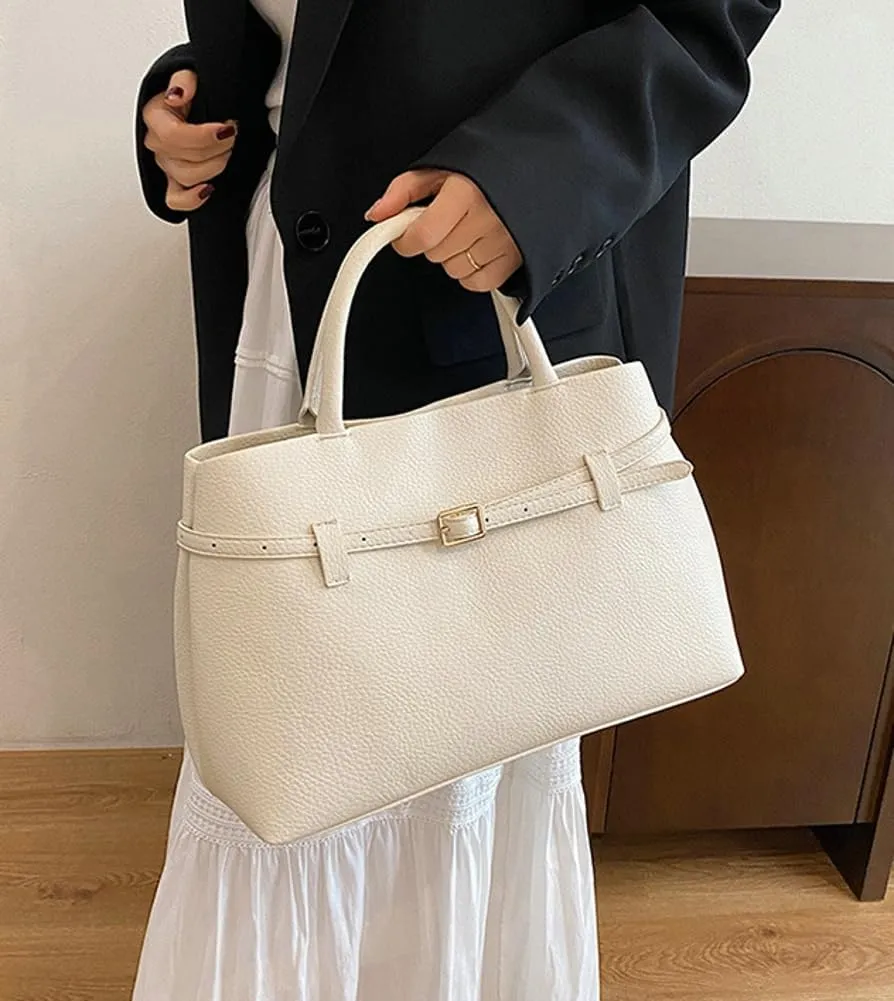 Trendy Tote Bags for Women PU Leather Top Handle Crossbody Bag Underarm Satchel Purse Designer Hobo Shoulder Handbag 2025