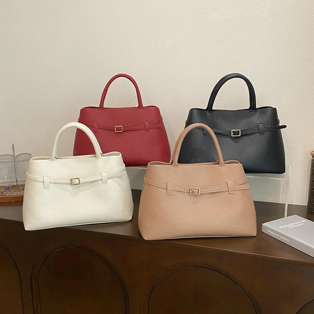 Trendy Tote Bags for Women PU Leather Top Handle Crossbody Bag Underarm Satchel Purse Designer Hobo Shoulder Handbag 2025