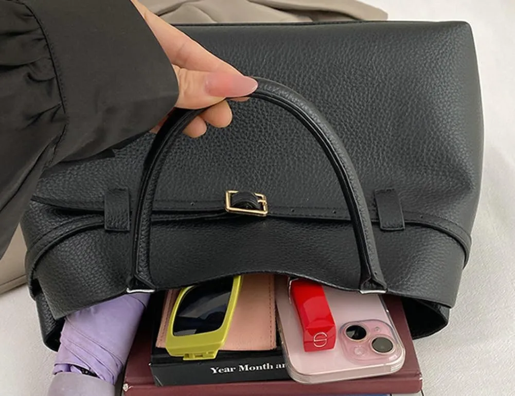 Trendy Tote Bags for Women PU Leather Top Handle Crossbody Bag Underarm Satchel Purse Designer Hobo Shoulder Handbag 2025