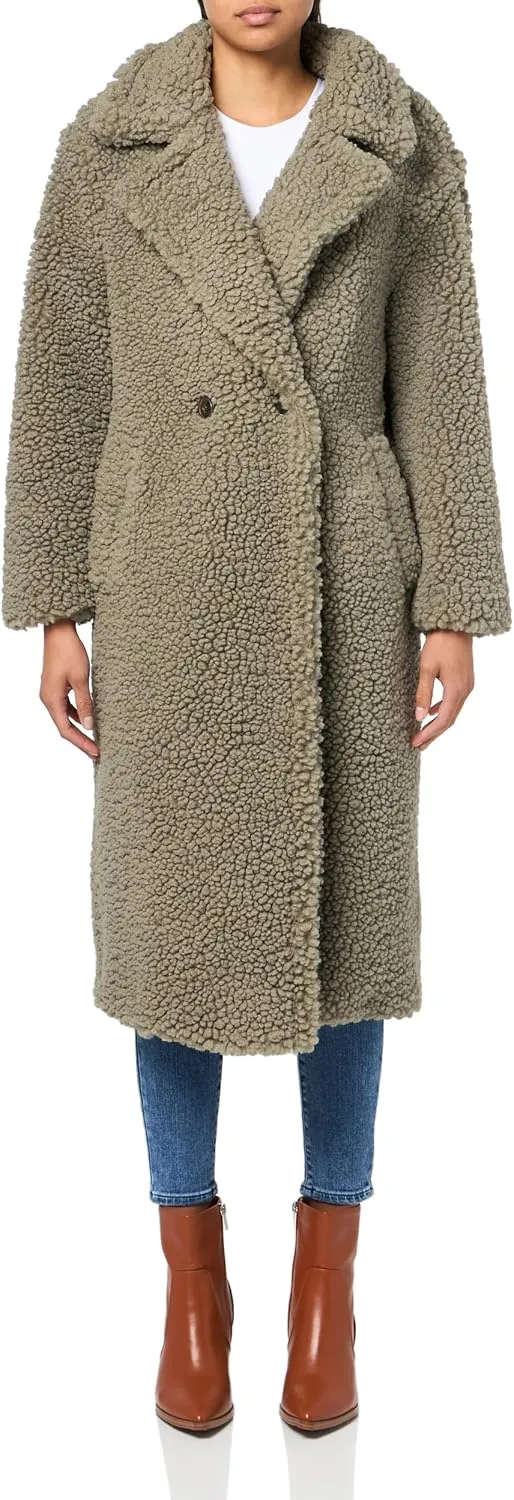 UGG Women's Gertrude Long Teddy Coat