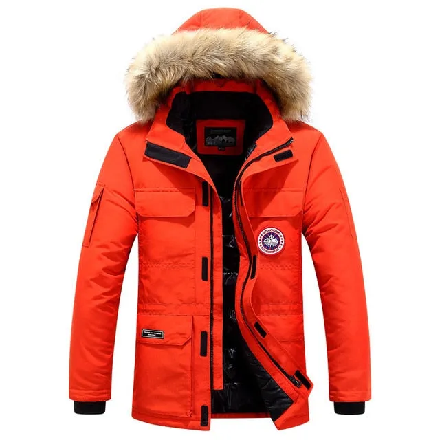 West Louis Polar Windproof Fur Hooded Parka