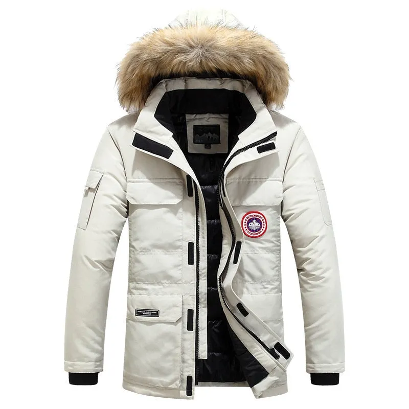 West Louis Polar Windproof Fur Hooded Parka