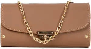 Women Clutch RFID Blocking Leather Wristlet Purse Large Capacity Credit Card Holder with Grip Hand Strap, Formal Dressy Purse