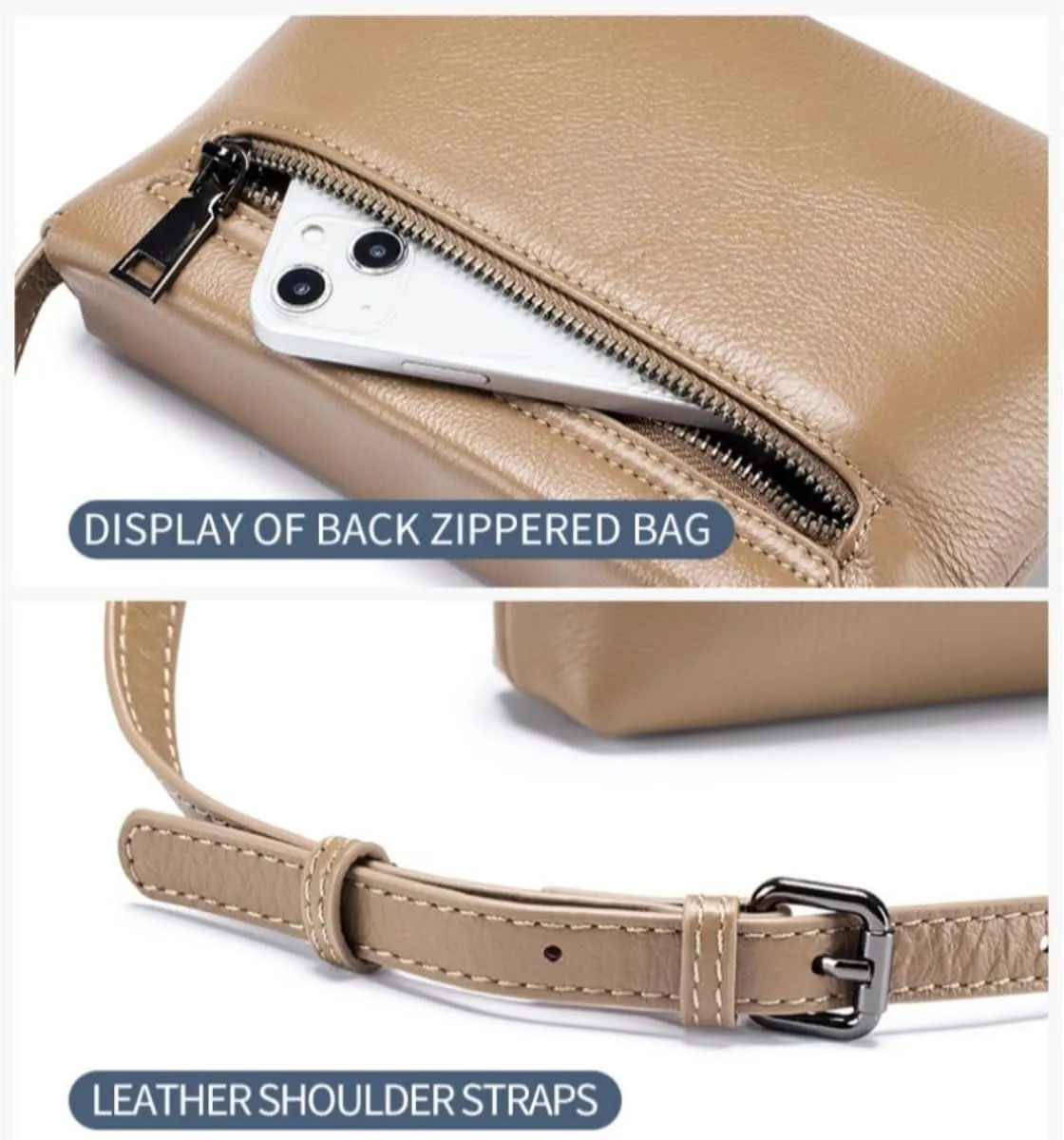 Women Crossbody Cowhide Leather Small Shoulder Flap Messenger Casual Geniune Leather Handbag