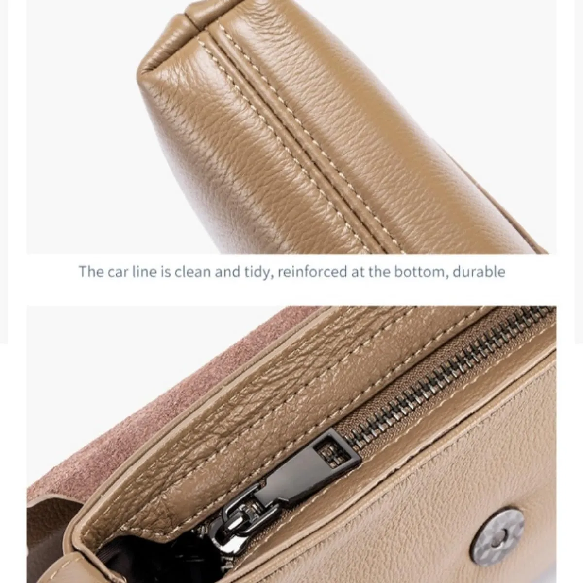 Women Crossbody Cowhide Leather Small Shoulder Flap Messenger Casual Geniune Leather Handbag