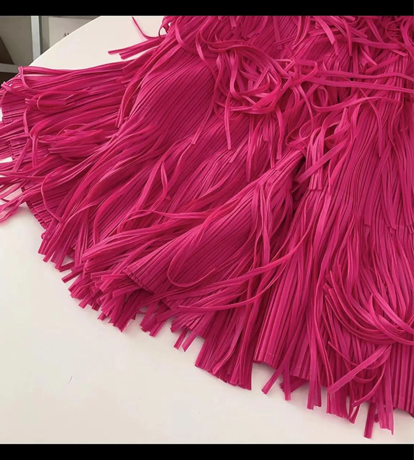 Women Fringe Skirt Elastic Waist Tiered Tassel Bodycon Midi Pencil Skirts for Night-Out Party Daily