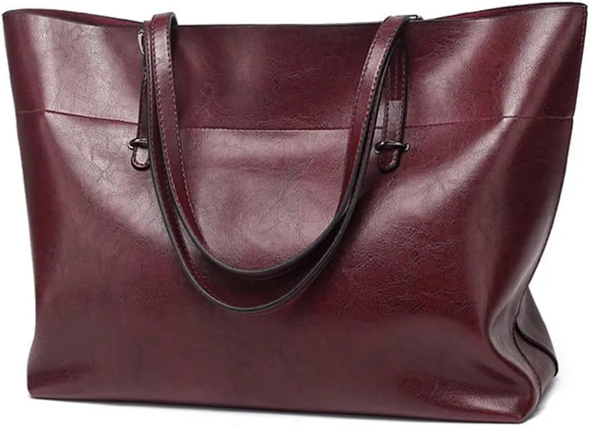 Women Large Shoulder Bags Tote Top Handle Big Handbag Crossbody shopper Bags for Ladies Burgundy