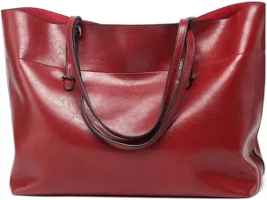 Women Large Shoulder Bags Tote Top Handle Big Handbag Crossbody shopper Bags for Ladies Burgundy