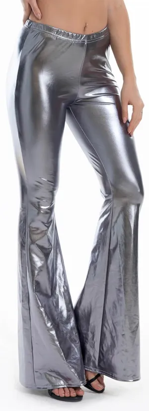 Women Leopard Snakeskin Print High Waist Casual Wide Leg Long Palazzo Pants Trousers