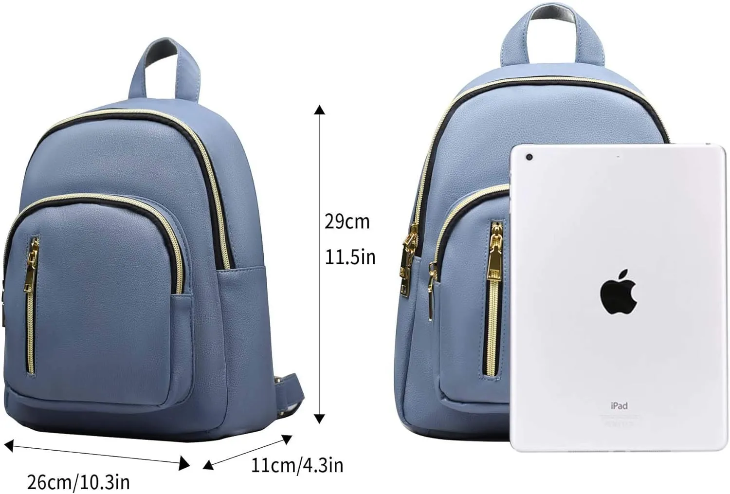 Women Mini Backpack Purse PU Leather Anti-theft Backpack Ladies Fashion Casual Travel Daypack Rucksack