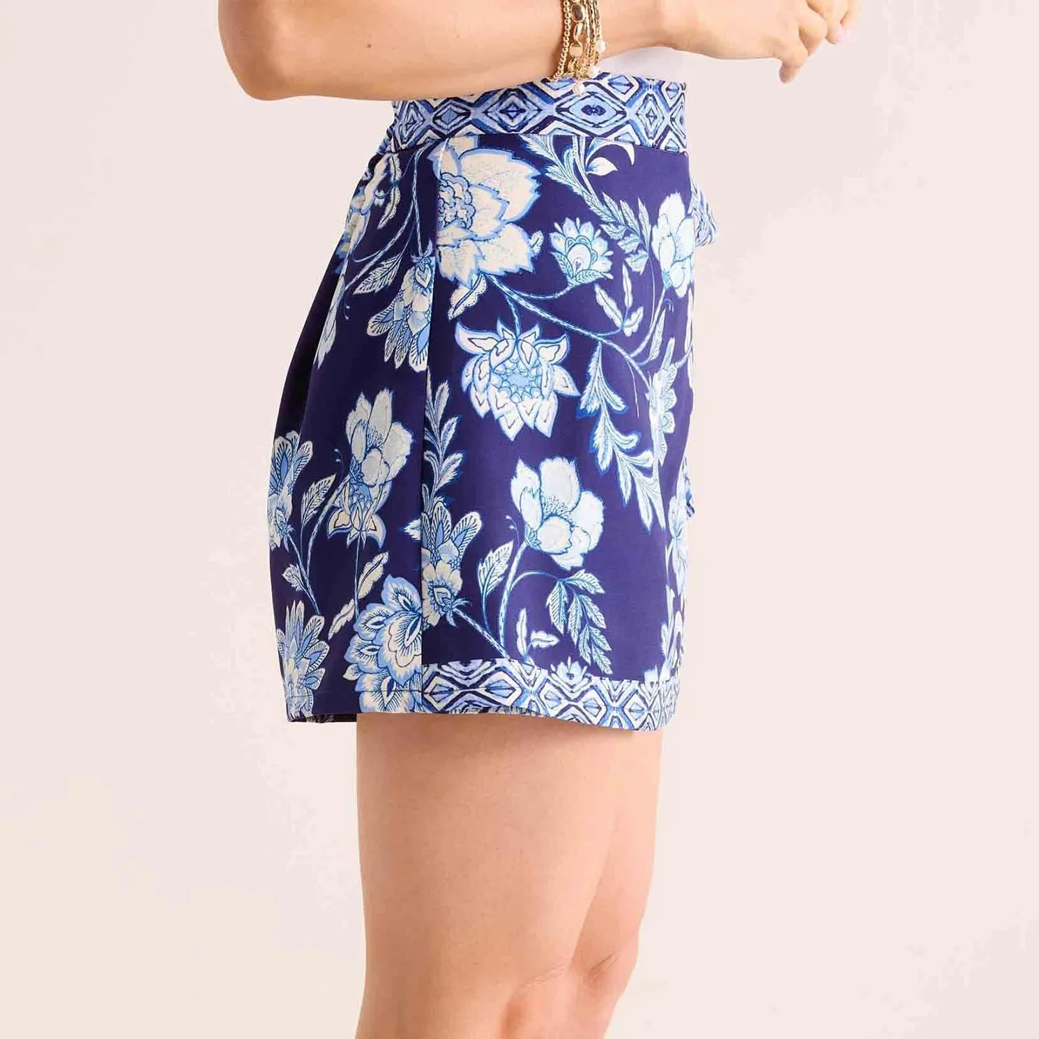 Womens Floral Wrap Mini Skirt Summer Beach Short Skirt Casual Knot Side High Waist A Line Vacation Outfits Skirts