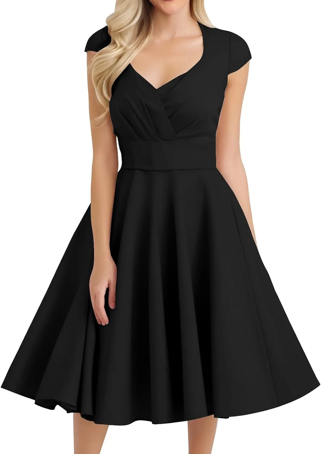 Womens Formal A Line Midi Dresses Sexy Off Shoulder Sleeveless Strapless Dress Plus Size Smocked Flowy Floral Dress