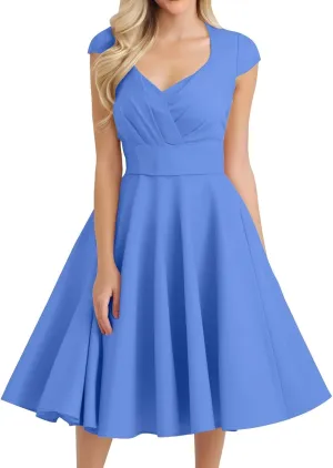 Womens Formal A Line Midi Dresses Sexy Off Shoulder Sleeveless Strapless Dress Plus Size Smocked Flowy Floral Dress
