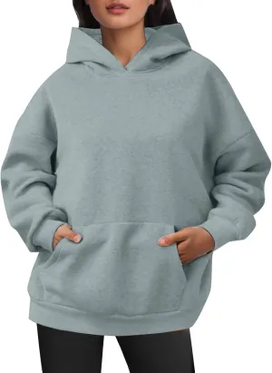 Women's Hoodies Pullover Sweatshirt Oversized Long Sleeve Comfy Fleece Casual Basic Sweatshirts 2024 Fall Outfits