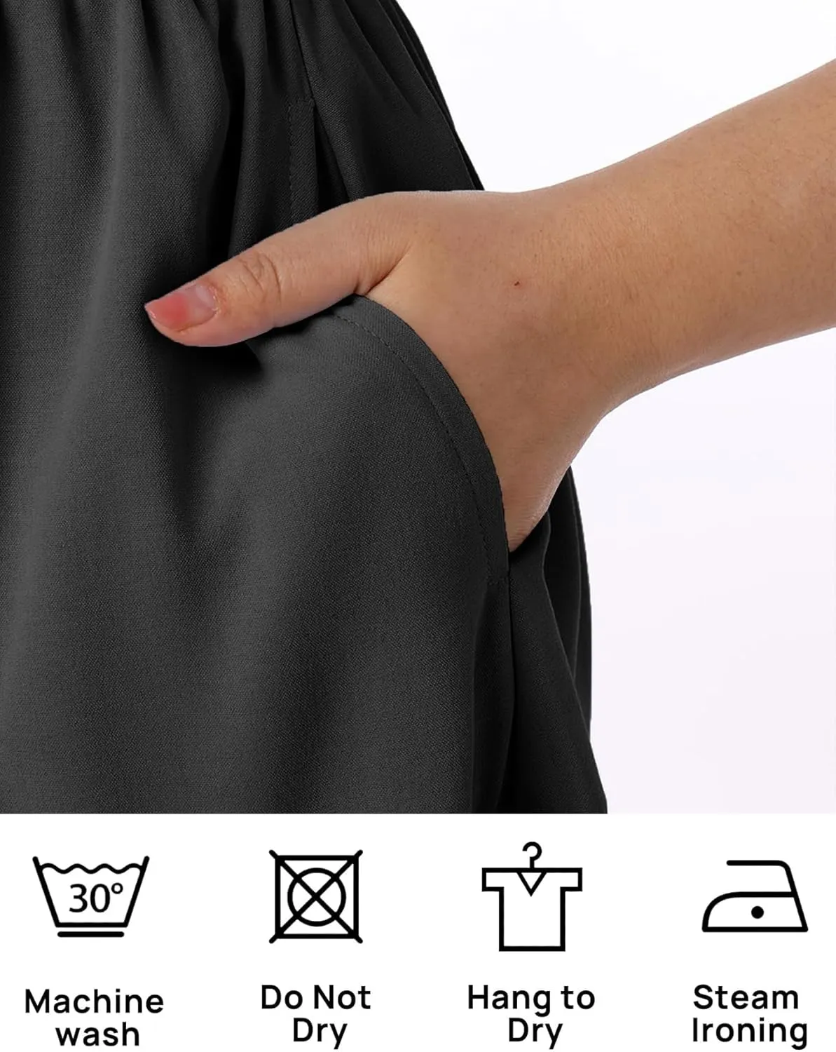 Women's Nursing Dress Flounces Long Sleeve Crew Neck Smocked Bodice Ruched Elastic Waist Tiered Midi with Pockets