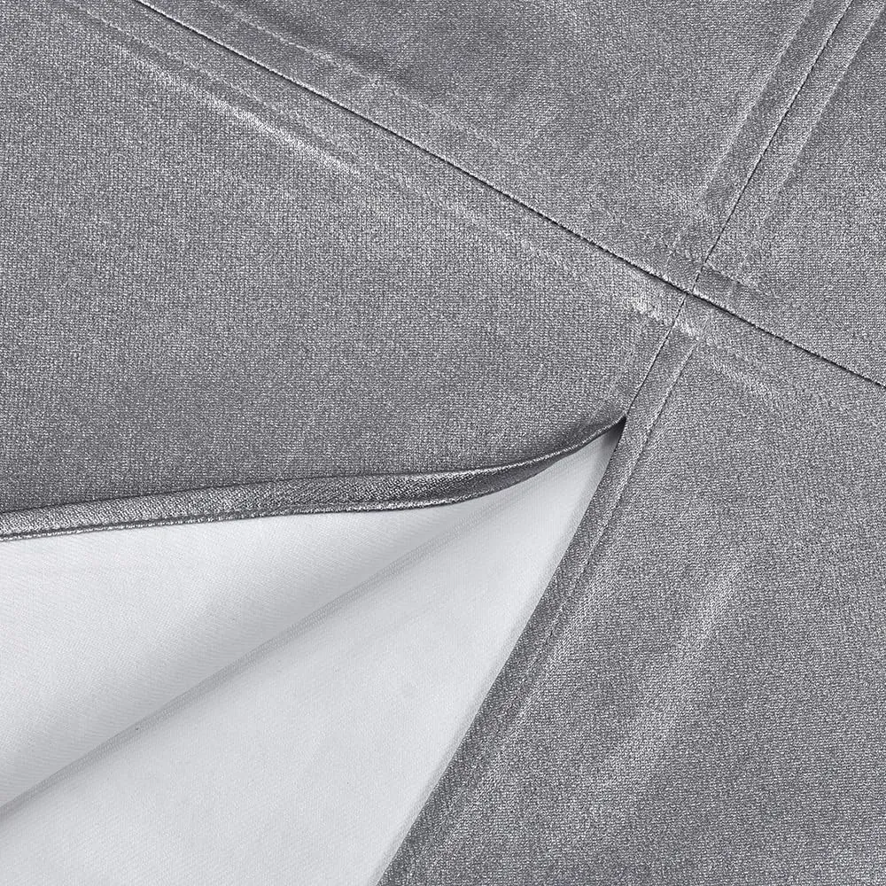 Womens PU Leather Long Skirt High Waist Back Split Business Work Maxi Skirt Casual Sexy Bodycon Pencil Skirt