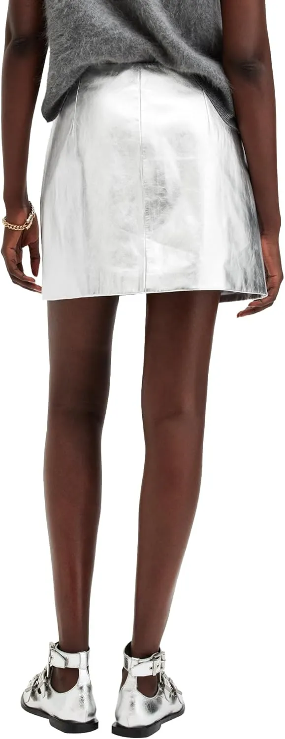 Women's Renai Slim Fit Leather Pencil Skirt