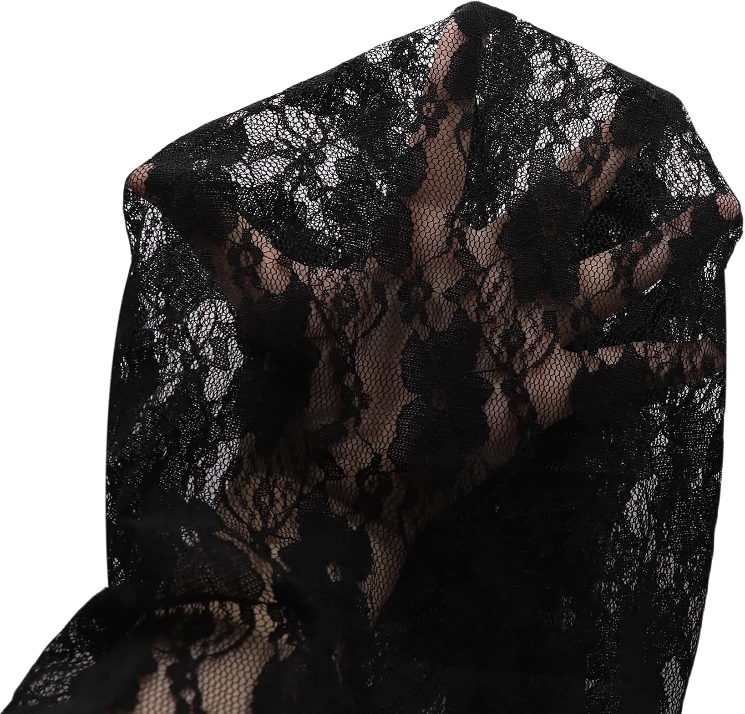 Women's Sexy See Through Lace Pants Transparent Sheer Mesh Straight Leg Pants Hollow Out Slim Trousers Cover Up Pants