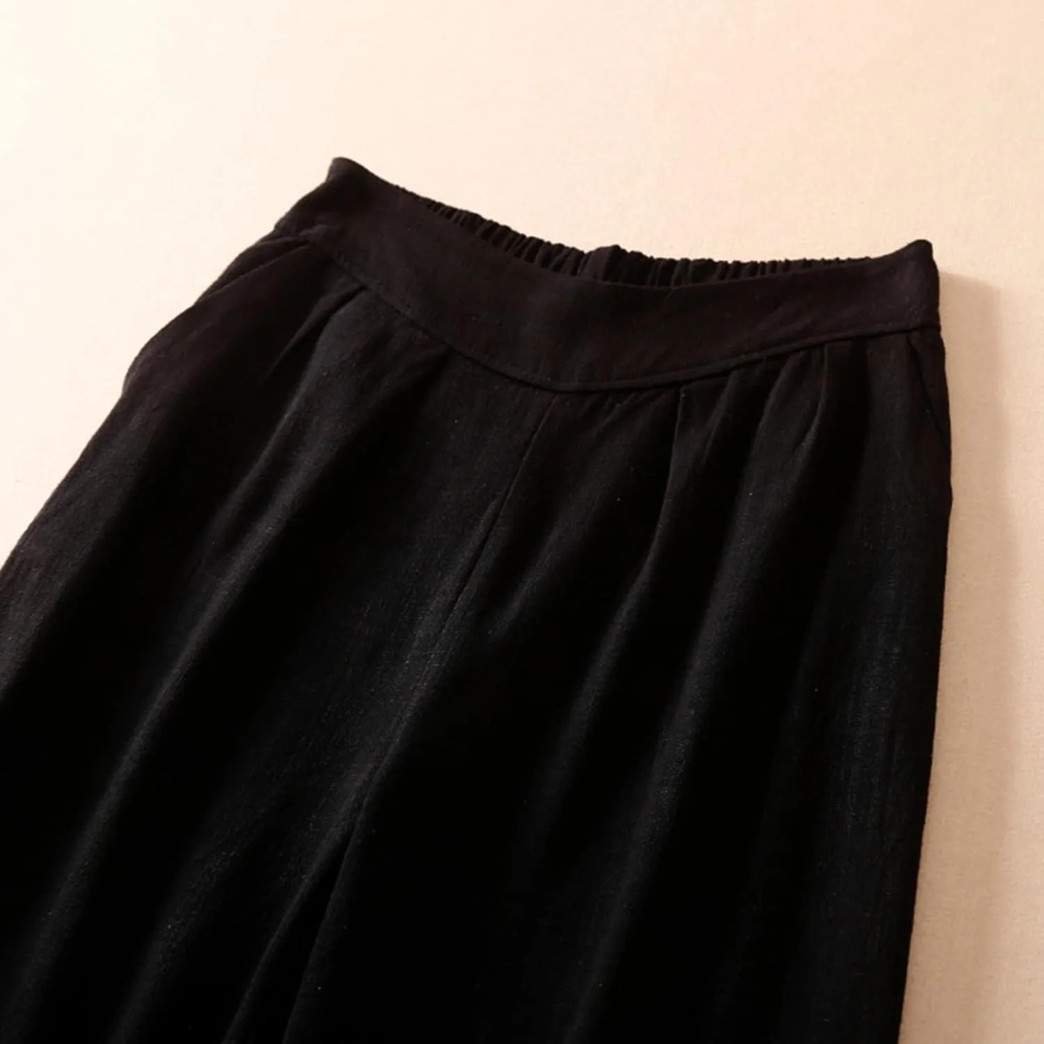 Women's Wide Leg Pants with Pockets High Waist Loose Casual Trousers Business Casual Pants Elegant Vacation Pants