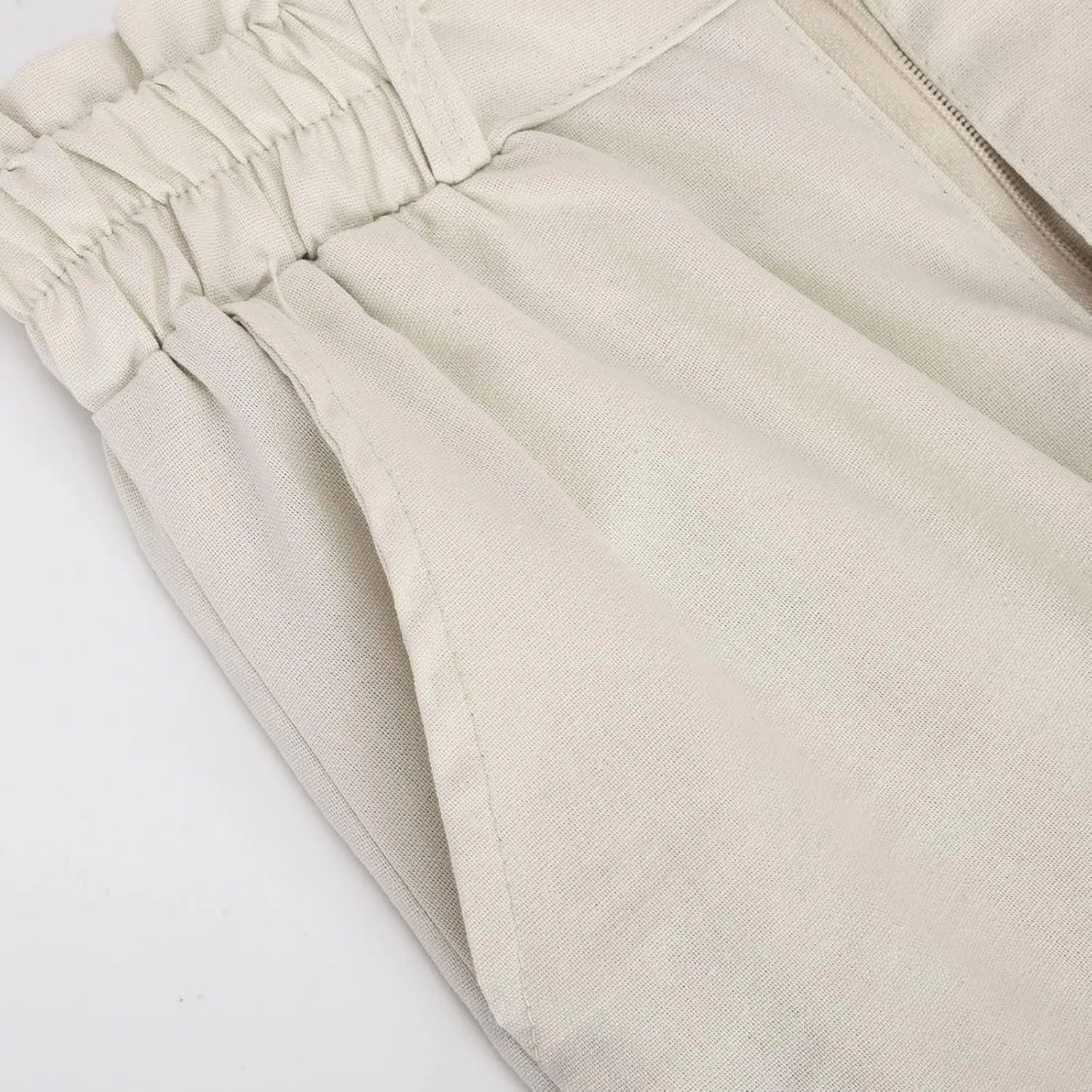 Work Pants for Women 2024 Trendy Vintage Button High Waist Wide Leg Casual Loose Fits Business Trousers with Pockets
